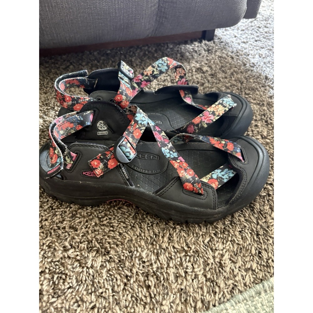 KEEN Women's Zerrapoint II Strappy Sandals Floral Black/Multicolor US 10 - Picture 3 of 6